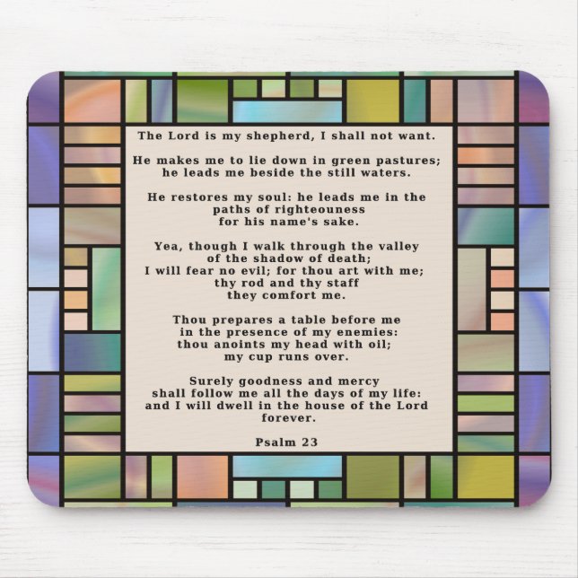 Der Lord ist mein Schäfer Mousepad (Vorne)