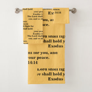 Der Lord Shall Fight For You Badhandtuch Set