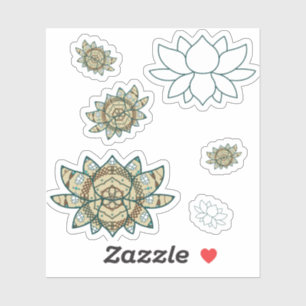 Der Lotus Contour-Sticker Aufkleber