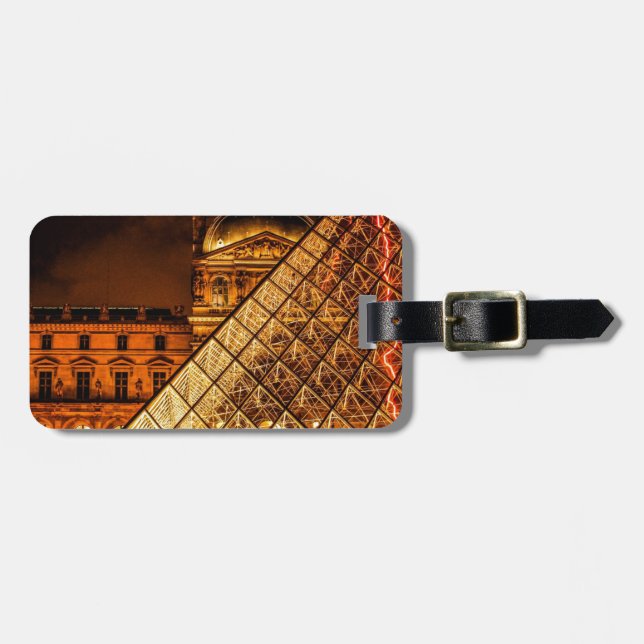 Der Louvre Gepäckanhänger (Vorderseite horizontal)