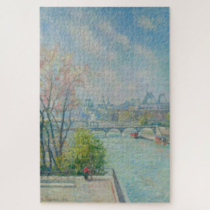 Der Louvre, Morgen, Frühling (1902) von Pissarro