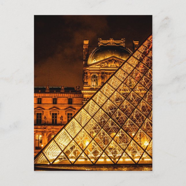 Der Louvre Postkarte (Vorderseite)