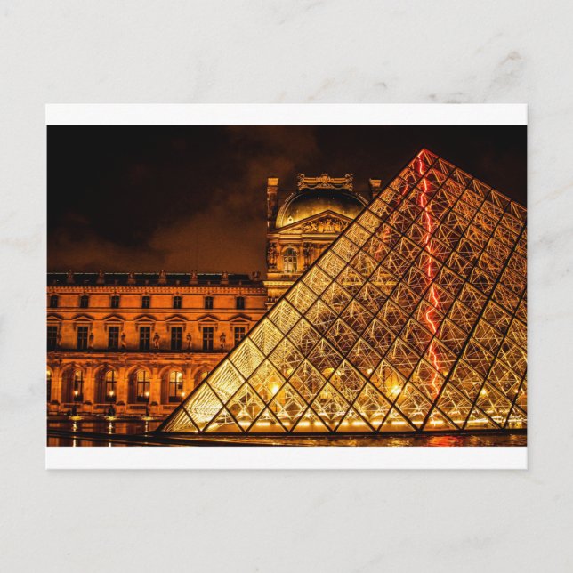 Der Louvre Postkarte (Vorderseite)