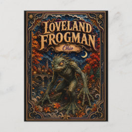 Der Loveland Frogman Ohio Popcut Legends Postkarte