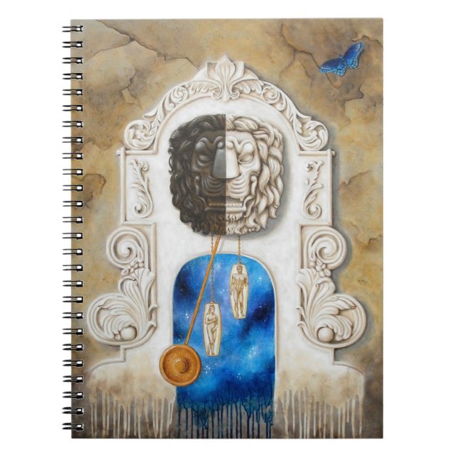 Der Löwe auf der Uhr  Notizblock (Vorderseite)