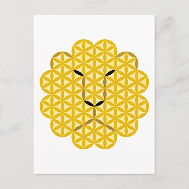 Der Löwe des Lebens - Alpha Männchen 03. Einladungspostkarte (Vorderseite)