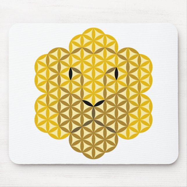 Der Löwe des Lebens - Alphamännchen, 06, heilige T Mousepad (Vorne)