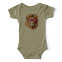 Der Löwe mit rosa Brille