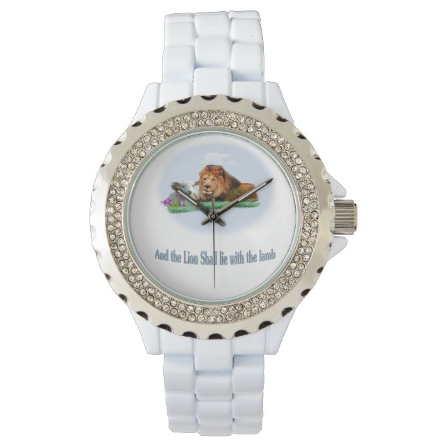 Der Löwe und das Lamm Armbanduhr (Vorderseite)