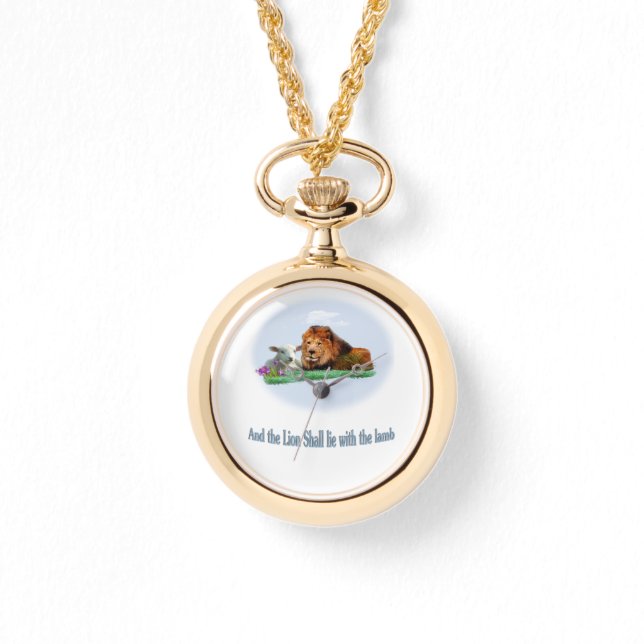 Der Löwe und das Lamm Armbanduhr (Vorderseite)