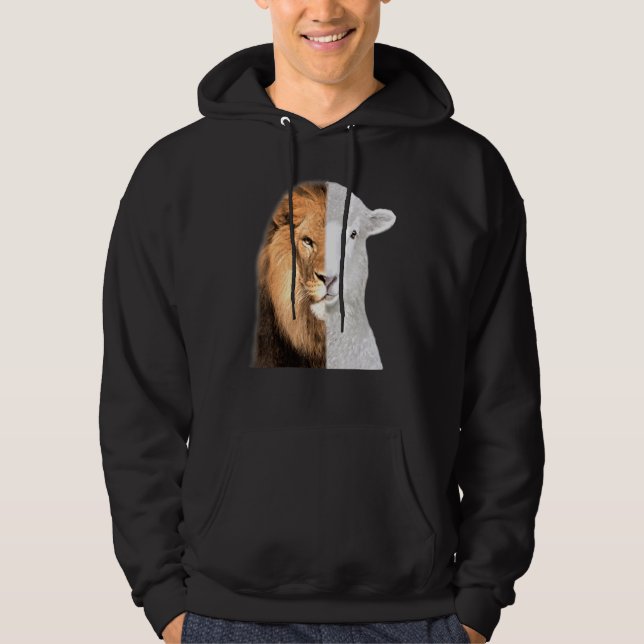 Der Löwe und das Lamm Hoodie (Vorderseite)