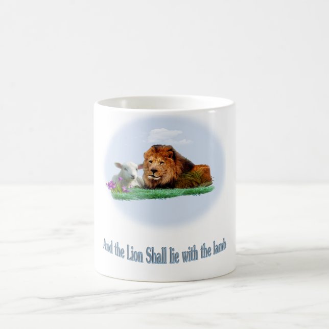 Der Löwe und das Lamm Kaffeetasse (Mittel)