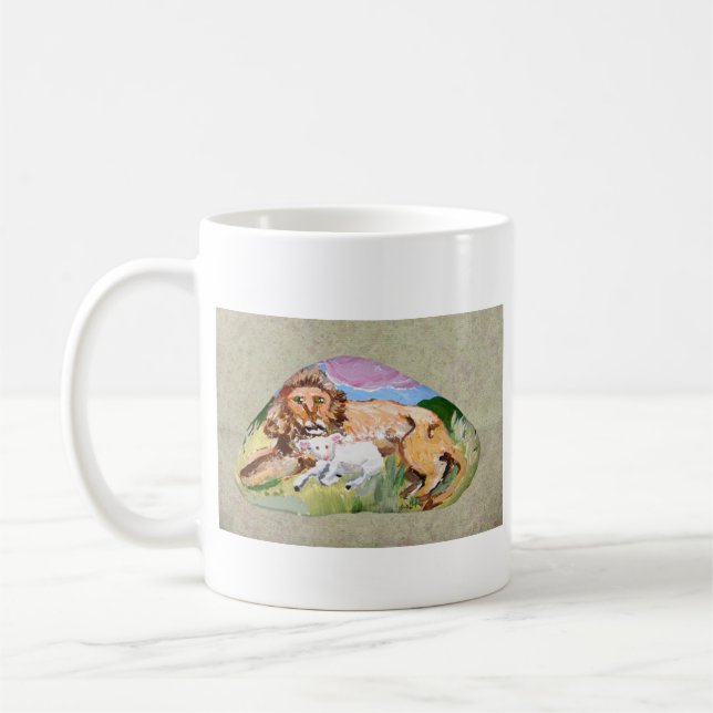 Der Löwe und das Lamm Kaffeetasse (Links)