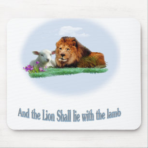 Der Löwe und das Lamm Mousepad