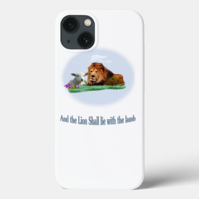 Der Löwe und die Lamm-Kunst Case-Mate iPhone Hülle (Rückseite)