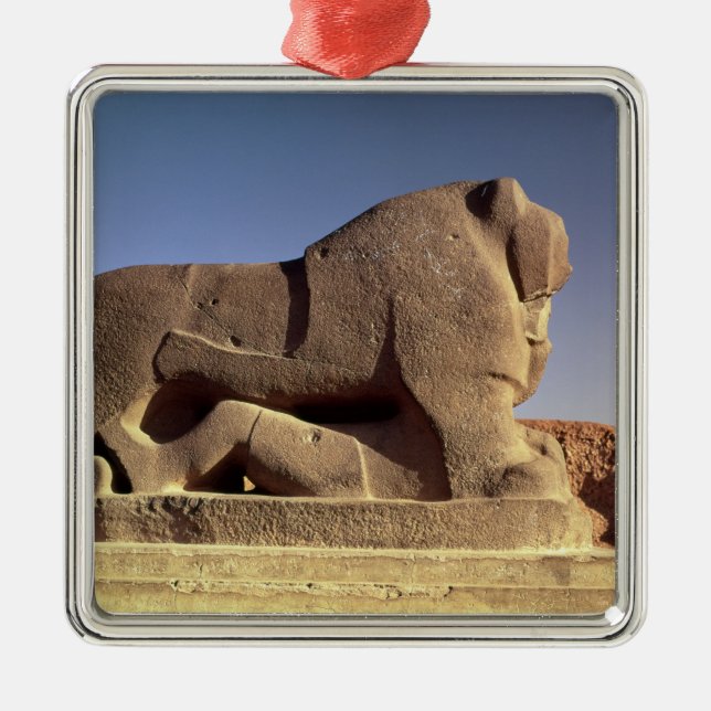 Der Löwe von Babylon Ornament Aus Metall (Vorne)