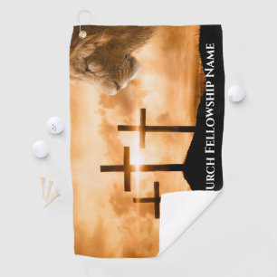Der Löwe von Juda Drei Kreuze Kirche Pastor Golfhandtuch