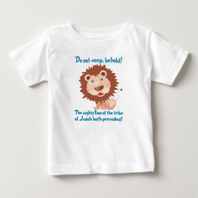Der Löwe von Judah Baby T-shirt (Vorderseite)