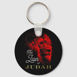 Der Löwe von Judah Black Red Gold Christlich Schlüsselanhänger