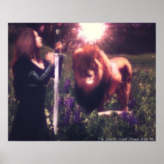 Der Löwe von Judah steht mit meinem Poster