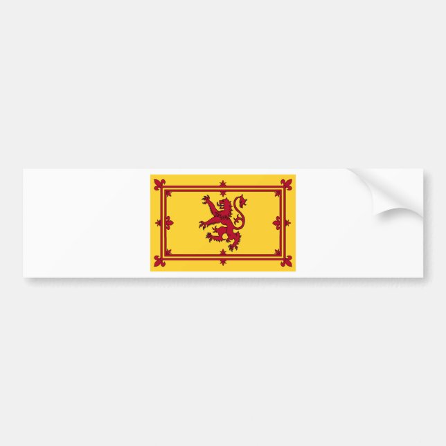 Der Löwe zügellos von Schottland Autoaufkleber (Vorne)