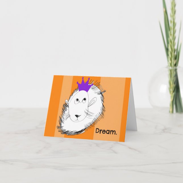 Der Löwentraum als Notecard Karte (Vorderseite)