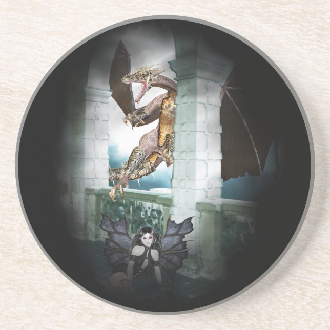 Der Lügner des Drachen Getränkeuntersetzer (Vorne)