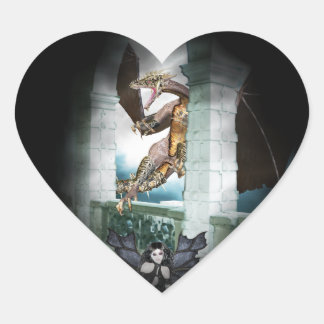 Der Lügner des Drachen Herz-Aufkleber