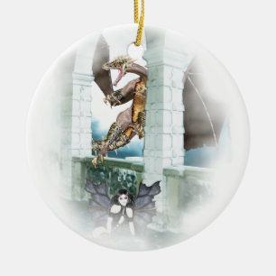 Der Lügner des Drachen Keramikornament