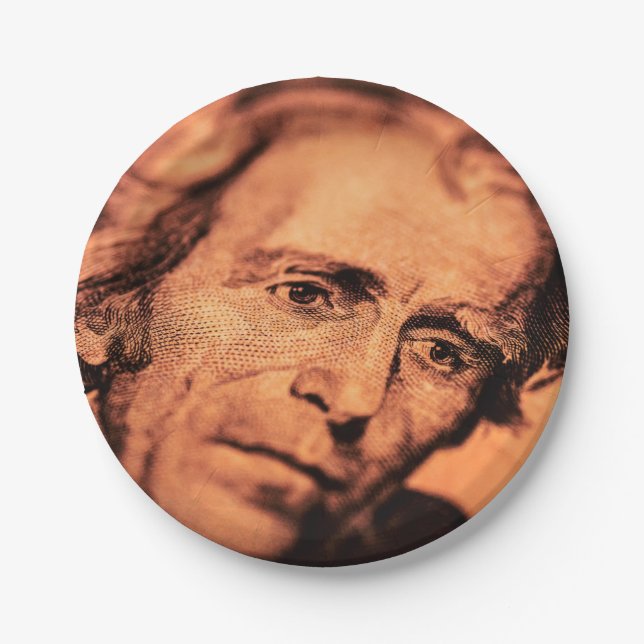 Der lusive Präsident Jackson Pappteller (Vorderseite)