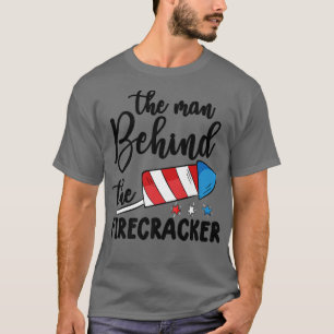 Der lustige 4. Juli Schwangerschaft Der Mann hinte T-Shirt