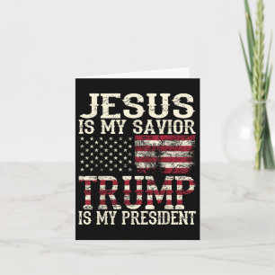 Der lustige amerikanische Jesus ist mein Retter Tr Karte