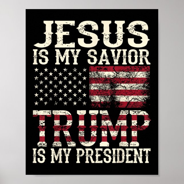 Der lustige amerikanische Jesus ist mein Retter Tr Poster (Vorne)