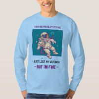 Der lustige Astronaut hat im Weltraum verloren.