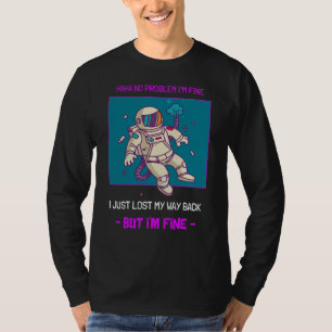 Der lustige Astronaut hat im Weltraum verloren. T-Shirt