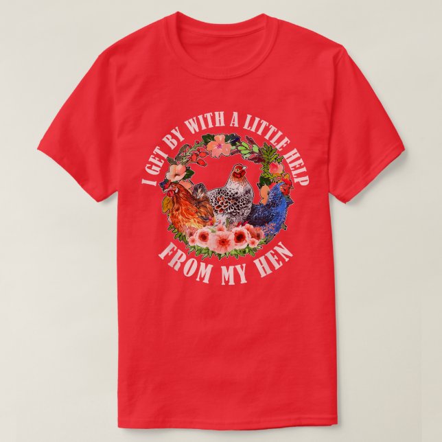 Der lustige Bauer, den ich mit ein wenig Hilfe von T-Shirt (Design vorne)