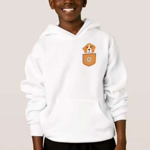 Der lustige Beagle in der Tasche Hoodie