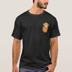 Der lustige Beagle in der Tasche T-Shirt