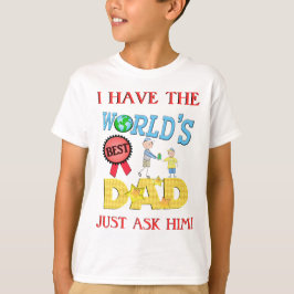 Der lustige beste Vatertag Vater- T-Shirt