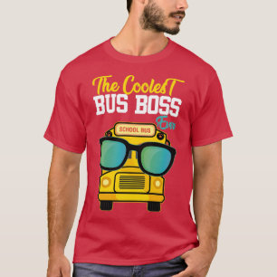 Der lustige coole Schulbusfahrer schätzt T-Shirt