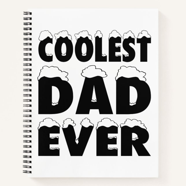 Der lustige Coolste Vater je Vatertag | Notebook Notizbuch (Vorderseite)