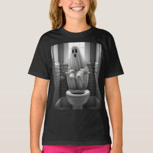 Der lustige Geist sitzt auf der Toilette T-Shirt