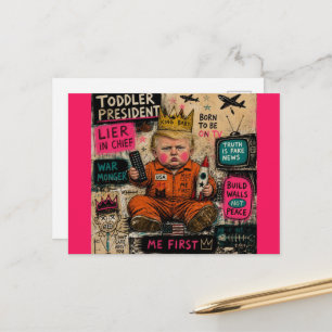 Der lustige Kleinkind-Präsident Postkarte
