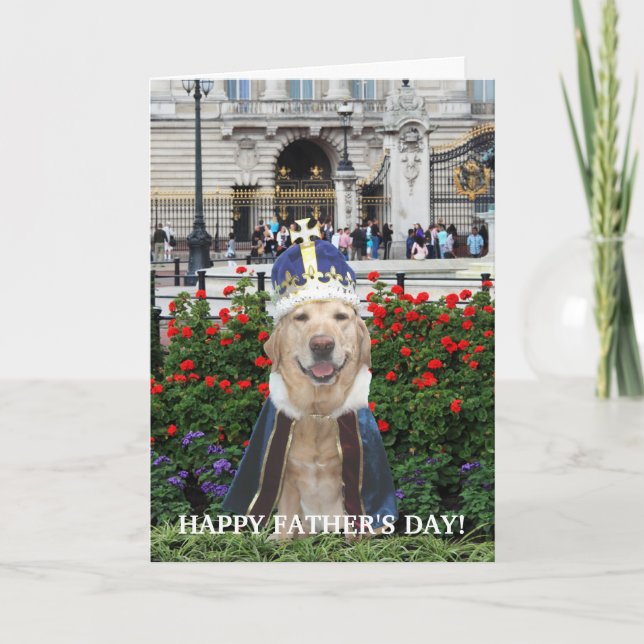 Der lustige Labrador Vatertag Karte (Vorderseite)