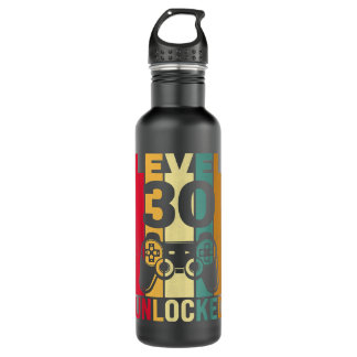 Der lustige Level 30 entriegelt seine Männer BDay Edelstahlflasche