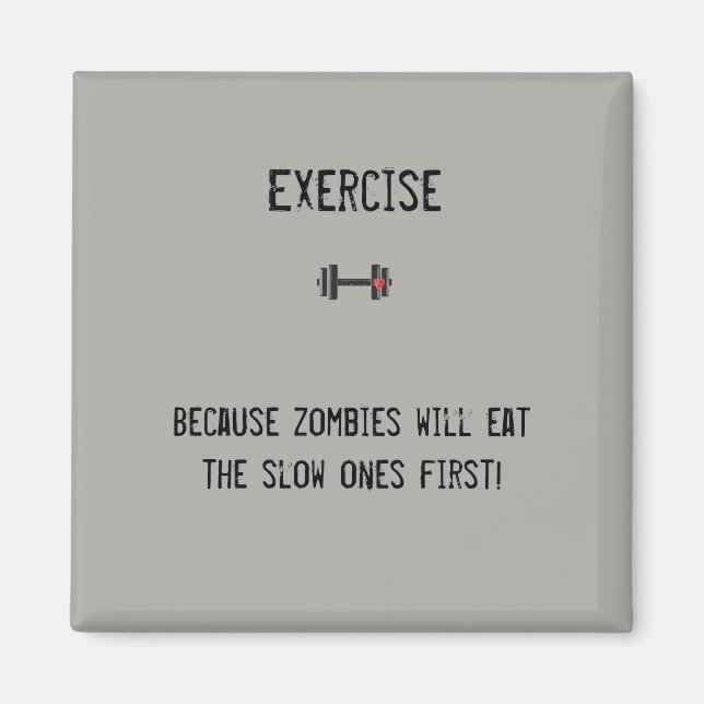 Der lustige Magnet für Fitness-Liebhaber! (Vorne)