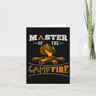 Der lustige Meister des Campfire Männer, Frauen un Karte