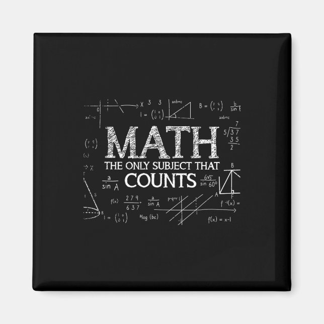 Der lustige Nerd der Wissenschaft mathematisiert d Magnet (Vorne)