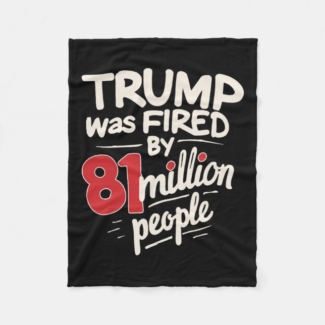 Der lustige sarkastische Spaß Trump wurde von 81 M Fleecedecke (Vorderseite)