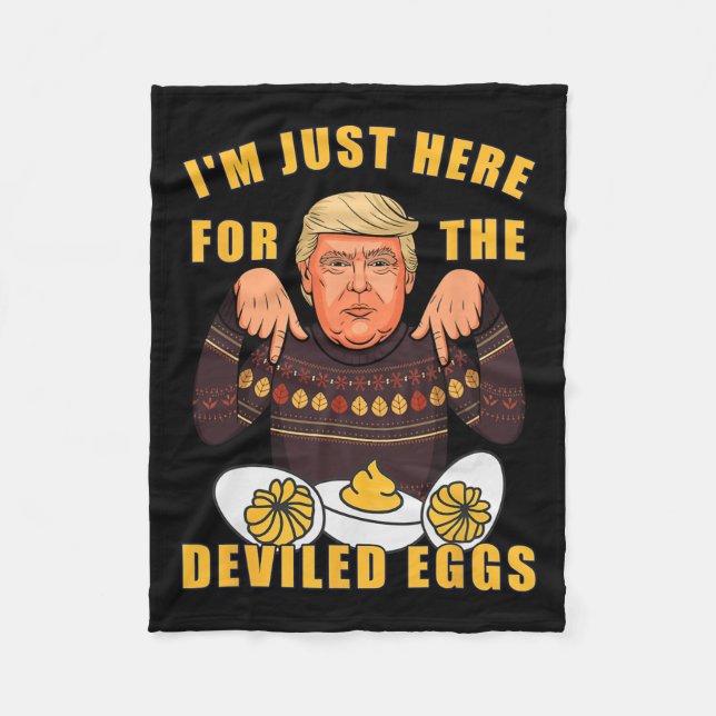 Der lustige Trump-Erntedank, den ich gerade für di Fleecedecke (Vorderseite)